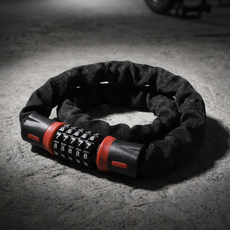 센티브 탄소강 자전거 번호키 체인 자물쇠 튼튼한 와이어락, 1개, 레드 120cm