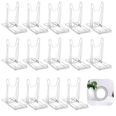 HOMEBOBO 8팩 아크릴 책 디스플레이 스탠드 - 만화책 CD DVD 접시 잡지 엽서 삽화 수집품 및 홈 오피스 장식용 조절 가능한 투명 이젤 홀더 디스플레이 컬
