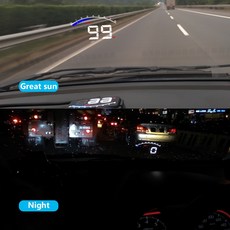 HD05 HUD 高清晰 大字體 OBD 抬頭顯示器 車速 轉速 水溫 電壓, 1個