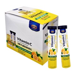 크루거 발포비타민C 20정 x8개 독일산 레몬맛 빠른발포속도 비타민C500mg, 8세트
