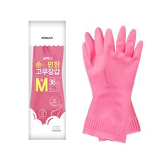 코멕스 고무장갑, 핑크, 중(M), 4개