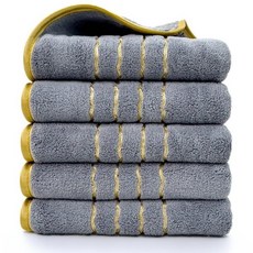상덕 호텔수건 수건 디자인예쁜수건 50*90CM, 5개, 그레이스트라이프