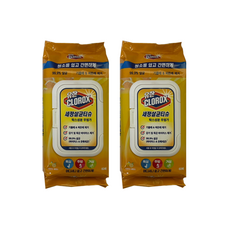 유한락스 세정살균티슈 시트러스 블렌드 60p, 2개