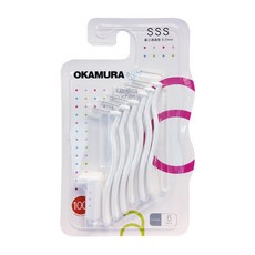 OKAMURA SSS L型 牙縫刷, 10個, 6個裝, 0.7mm