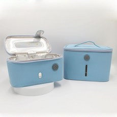 뉴에이지원 CLEED 클리드 UVC LED 젖병 장난감 살균기 가방, 블루, 일반용