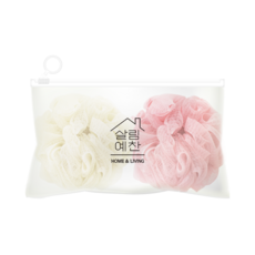 버블 샤워볼 2P세트, 1세트