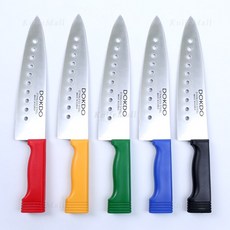 국산 독도 구멍 칼라식도230mm 색상식도분류용칼, 노랑, 없음