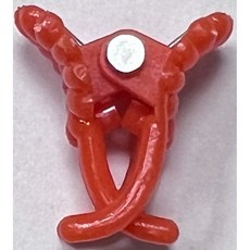 【型號 : 蘭花夾-小2】【500支裝】番茄夾、苦瓜夾、蘭花夾、太陽花夾、果梗夾 (台灣製造)【惠欣商行】, 橘色, 1個