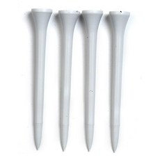 Golf Tees Etc 8.9cm(3 1/4인치) 플라스틱 티 - 100개 팩 (화이트), Golf Tees Etc 8.9cm(3 1/4인치) 플