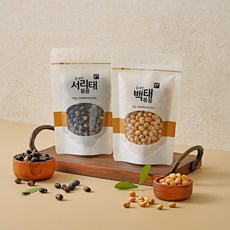 명절 선물 볶은콩 볶음 콩서리태 백태 세트, 서리태 볶음 4봉+백태볶음 4봉