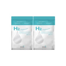 수소 보충제 H2 Platinum 고농도 발생 수소 지속 12시간 일본산 60캡슐 2개 set, 60정