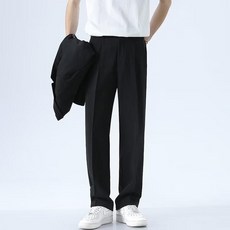 男士夏季薄款直筒長褲 寬鬆垂感