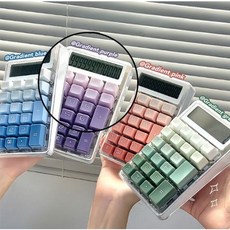 만능상점 이지푸쉬계산기 누르기편한 큰버튼 계산기 사무용, 1개, 핑크