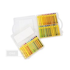 플라스틱 손잡이 크레파스 발색력, 24색