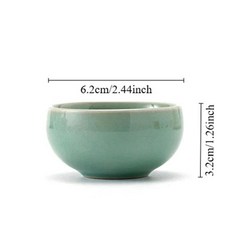 Ge Kiln 세라믹 차 주전자와 컵 수제 중국 스타일 얼음 균열 찻잔 가정용 쿵푸 세트