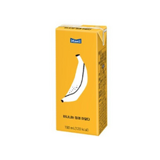 매일 바나나는 원래 하얗다 바나나우유 팩음료, 190ml, 6개