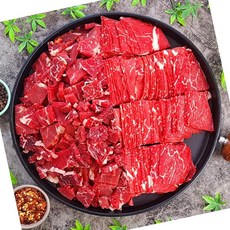 호주산 목심 국거리 2mm 2kg 불고기, 1개