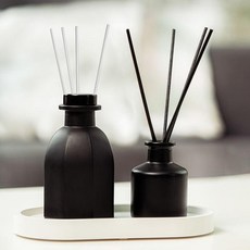 섬유 스틱 4개 디퓨저, 화이트 33cm