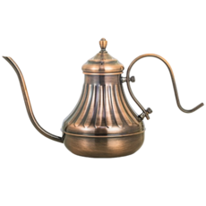 304不鏽鋼手沖咖啡壺 宮廷細口壺, 1個, 650ml古銅色
