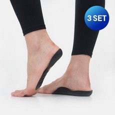 바르너 아치스본 3SET 아치 보조 자세교정 신발 깔창 뒤꿈치 평발 패드, L Size(250~275) 3세트
