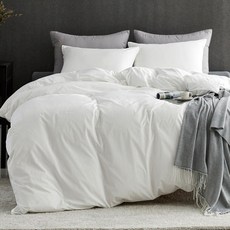 먼지없는이불 코튼화이트 호텔 홑겹침구세트 (SS/Q/K) ---신혼침구세트3colors, 옐로우+그레이, SS/홑겹이불세트(이불커버+베개커버)