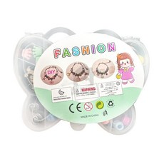 兒童潘朵拉風格手工串珠手鍊DIY組 A0802, 配件隨機出貨, 1個