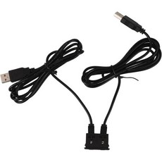 GLEAVI 차량 USB 연장 충전기 효율적인 충전 이중 포트 전원 어댑터 대시보드 커넥터 콘센트가 포함된 케이블, GLEAVI 차량 USB 연장 충전기 효율적인 충전을