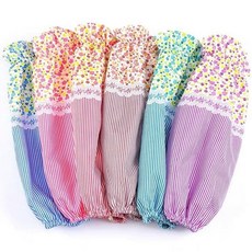 러블리 팔토시 작업용 토시 미술 청소 부엌 팔토시, 그린, 1개