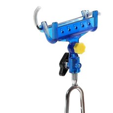 交叉雙鎖魚竿炮臺支架，萬嚮旋轉，擡竿解鎖，自鎖陞級漁具, 普通自鎖支架