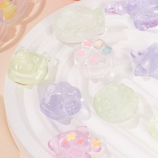 안스인홈 실리콘 몰드 미니 DIY 공예 틀 캐릭터몰드, 발바닥 4구