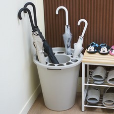 우산정리함 대용량 우산 꽂이 통 현관 신발장 걸이 정리 카페 업소용 칸 원형 함 11구 장우산 수납, 연그레이, 연그레이