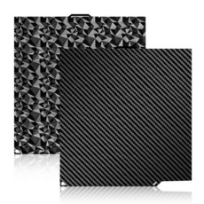 IdeaFormer IR3 양면 골드 PEI 빌드 플레이트 260x271mm 고온 방지 유연한 스프링 스틸 시트 Elegoo Centauri 카본 3D 프린터 플랫폼용, Diamond PEO+Carbon Fiber PET