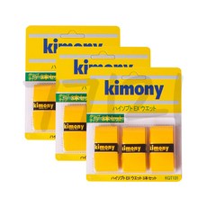 키모니 하이소프트 EX 오버그립 KGT131 3개, 옐로우