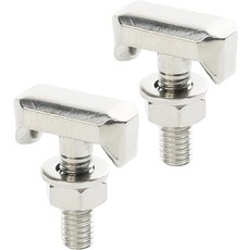 2PCS 배터리 단자 볼트 배터리 단자 T-볼트 키트 배터리 단자 너트 교체 19116852 6X0915138 64740 자동차 액세서리 배터리 케이블 텐셔너 볼트 나사가 쉐보