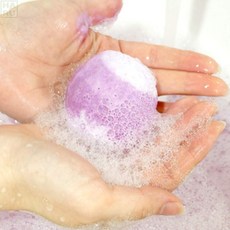 풍성한 거품 입욕제 버블 배쓰밤 라벤더향 바스볼 버블밤 거품놀이 거품목욕입욕제 반신욕입욕제 스파용품, 한라봉, 1