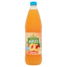 영국 모리슨 Morrisons Peach Fruit & Barley Squash 노슈가 복숭아 & 보리 스쿼시 주스, 8개, 1L