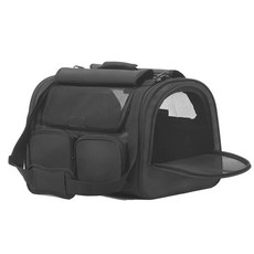 貓包外出便攜可摺疊車載手提寵物外出包小型狗狗貓咪出行手提貓袋, 1個, 黑色
