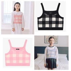 셀덴 체크뷔스티에조끼 EDVK23W01 3종 1텍