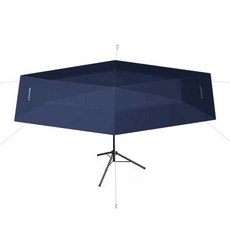 원터치 캠핑 그늘막 파라솔 차양막 스탠딩 이동식, 5.2m 실버 + 천 + 카사이드 텐트