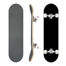 31寸滑板專業成人刷街楓木四輪初學者兒童雙翹板凹板skateboard, 1個, 純黑
