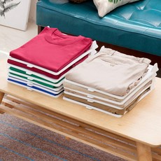 보노 티셔츠 트레이 40P 옷 수납 폴더 반팔티 정리, 화이트, 색상:화이트