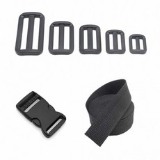 가방 웨빙 끈 조절 버클 고리 끈조절버클 벨트버클 가방버클, 1개, 4-버클2cm-1p