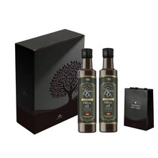 로얄트리 스페인 PICUAR품종 엑스트라 버진 올리브 오일 250mL x 2병 선물세트, 1세트