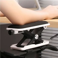 조절 가능한 팔꿈치 받침대 의자 컴퓨터의자 게이밍의자 시디즈의자 책상의자 발받침대 좌식의자, 흑백