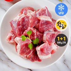 한돈 돼지고기 찌개용 (냉장), 2개, 500g