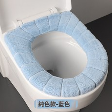 DFMEI 馬桶墊 加厚毛絨坐便套 通用型坐便器套, 1個, 藍色南瓜款