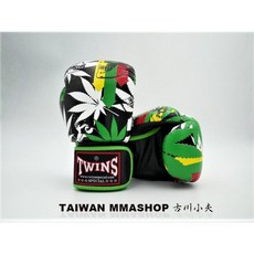 古川小夫 TWINS 大麻葉款式 限量南美拳套 紀念款 泰拳拳套 FBGVL3-54, 1個, 8oz