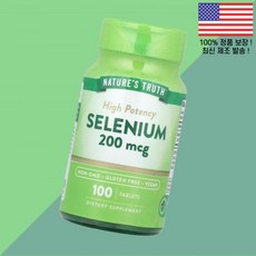 내추럴의 진실 셀레늄 셀레니움 고함량 200mcg 100정 Nature's Truth Selenium High Potency 100 Tablets, 1개