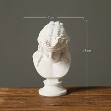 스칸디나비아 다비드 피규어 송진 조각 석고 헤드 장식품 거실 예술 초상화 가정 장식 가구, [01] David