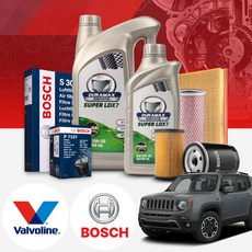 지프 레니게이드 2.4 가솔린 발보린 LDX7 5W30 엔진오일 필터 패키지